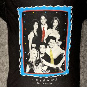 FRIENDS Shirt Womens‎ Small Sheer TV Show Sitcom Comedy Basic Short-Sleeve